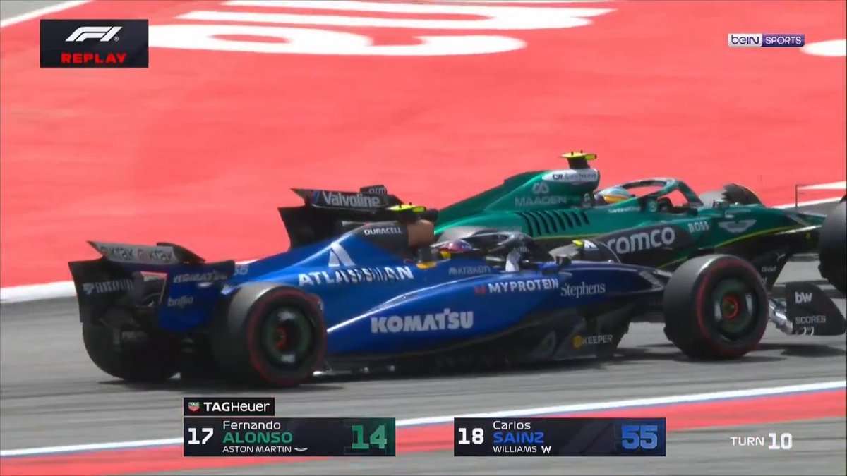 👀 Alonso'nun önce Colapinto'yu ardından Sainz'i geride bıraktığı anlar! | #F1 #SpanishGP