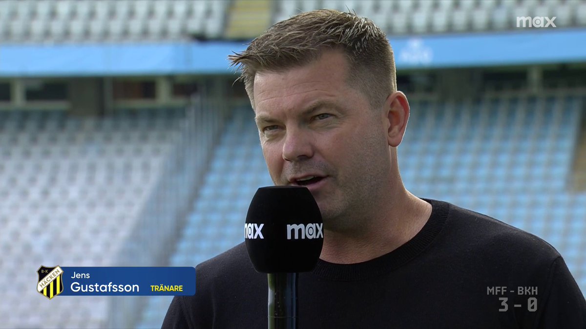 "När vi får så här kort mellan matcherna så blir det övermäktigt för oss. Det var för tufft." 💬 BK Häckens tränare Jens Gustafsson efter förlusten mot Malmö FF. 📲 Se höjdpunkter från Allsvenskan på Max