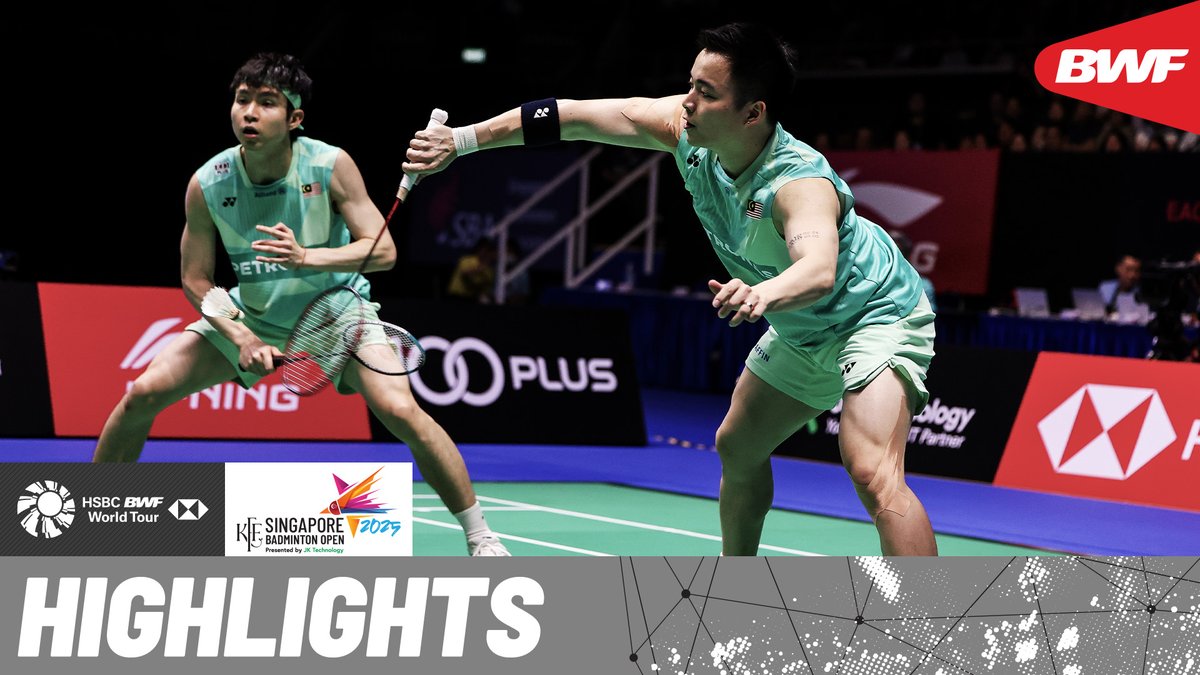 Edge-of-your-seat action as Kim/Seo 🇰🇷 challenge no.3 seeds Chia/Soh 🇲🇾. #BWFWorldTour #SingaporeOpen2025