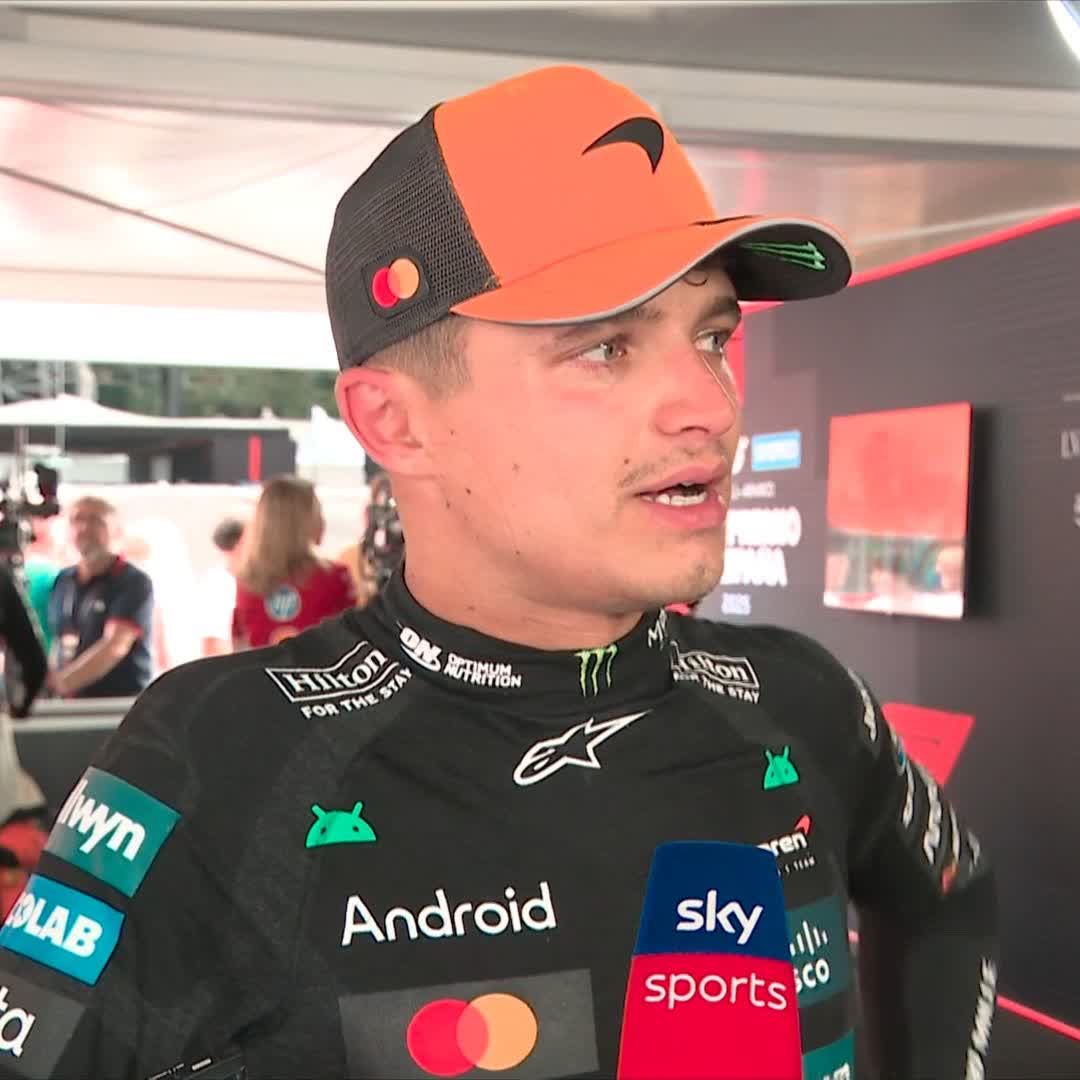 "I don't think necessarily a win was possible today" 💬 Lando Norris reacts to his P2 finish 🟠