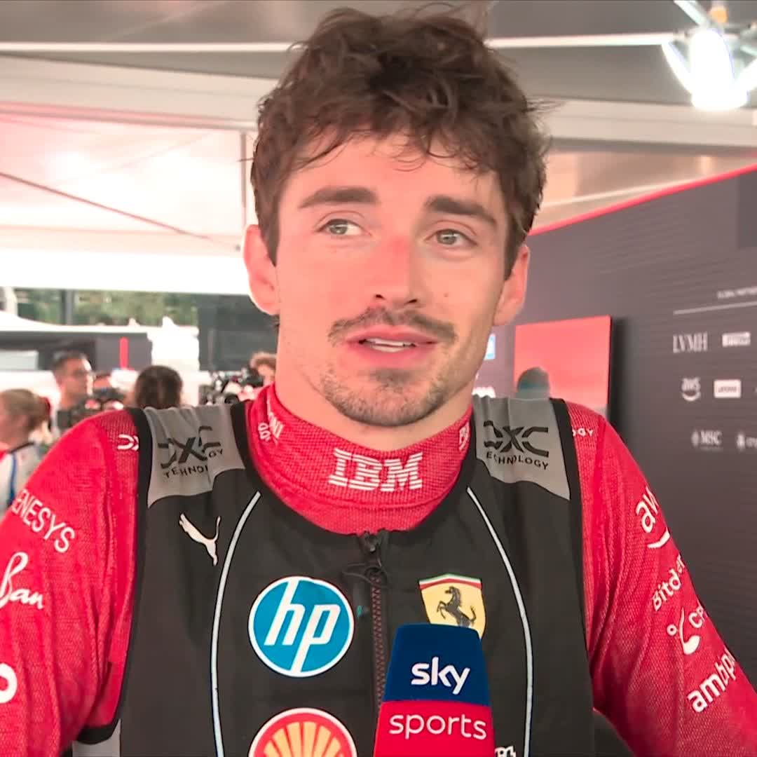 "In Imola we were on the unlucky side of things, today we were on the lucky side of things and I'm happy to get a podium" 🥉 Charles Leclerc discusses what went right for him today for a successful P3 finish 🤩
