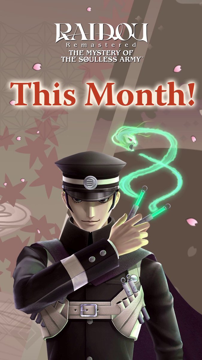 It’s the month of RAIDOU Remastered: The Mystery of the Soulless Army! 🕵️ Unleash the supernatural with the return of the classic action RPG arriving June 19th. Pre-order now to receive a free in-game “Raidou Glasses” accessory: