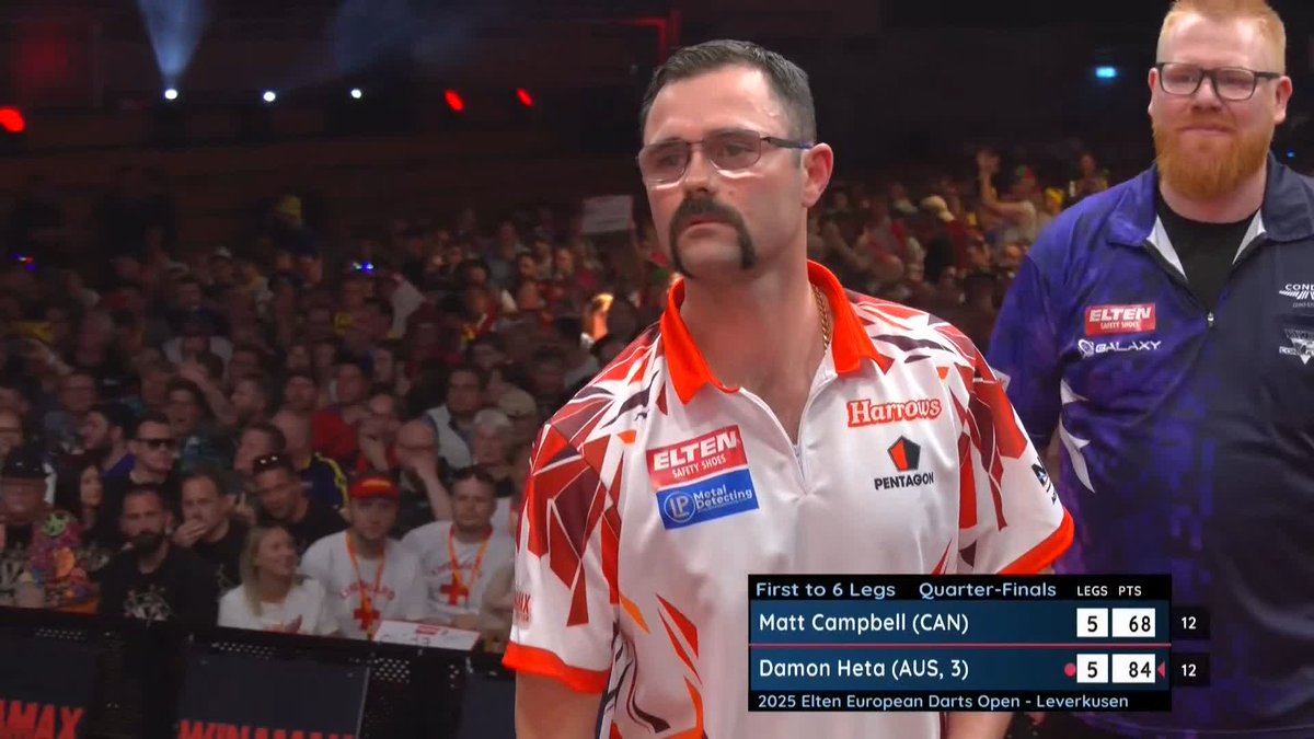 HETA WINS A THRILLER! Damon Heta survives a match dart to win a dramatic deciding leg against Matt Campbell! 📺 #ET8 | QF