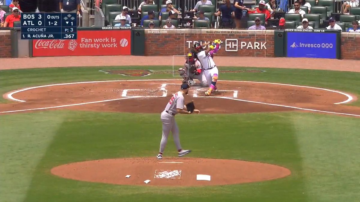 Garrett Crochet gets Ronald Acuña Jr. with a nasty sweeper 🔥