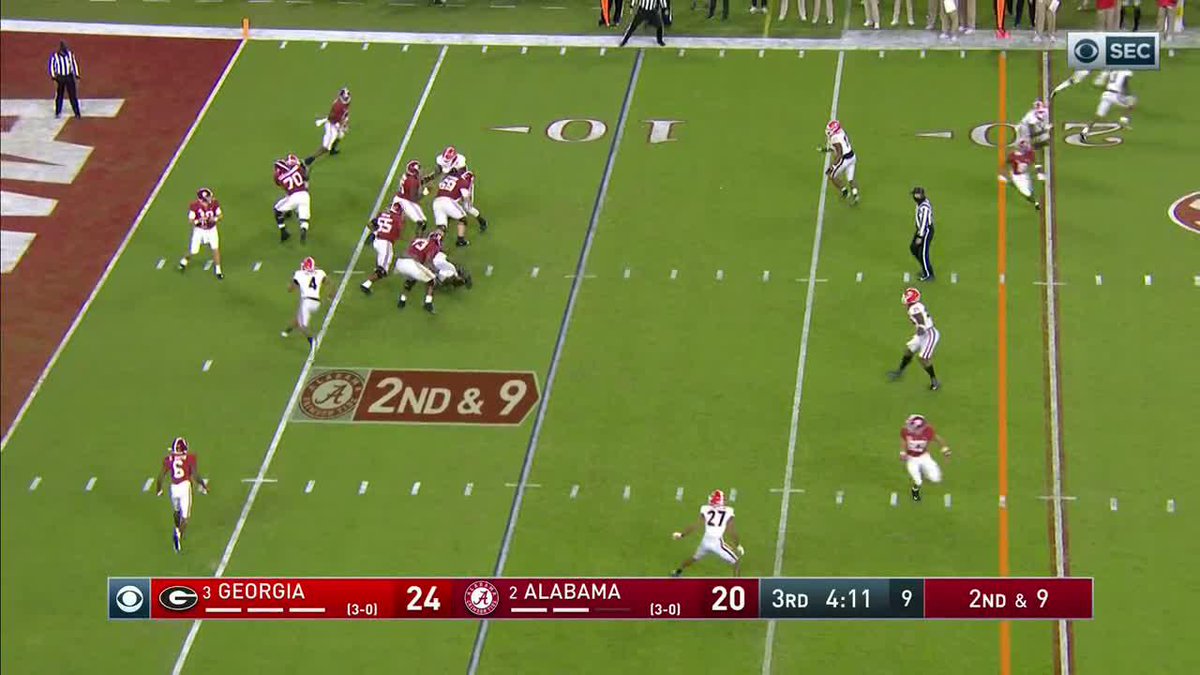 We are 90 days away from Alabama Football! Here’s Mac Jones hitting JW for a 90 yard Mac Bomb against Georgia