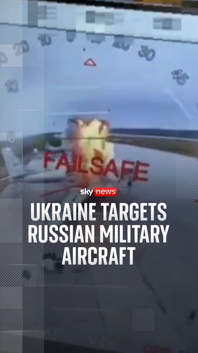 Ukraine's secret service has conducted a drone attack on more than 40 Russian military aircraft. A secret service source told Sky News that Russian military aircraft have suffered more than £1bn worth of damage in the operation.