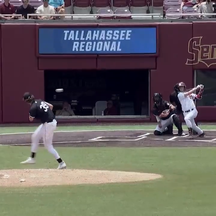 What reaction time from the pitcher 🤯 #SCtop10