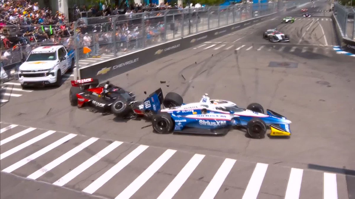 A scary collision for Felix Rosenqvist and Louis Foster, with both drivers confirming they are okay.