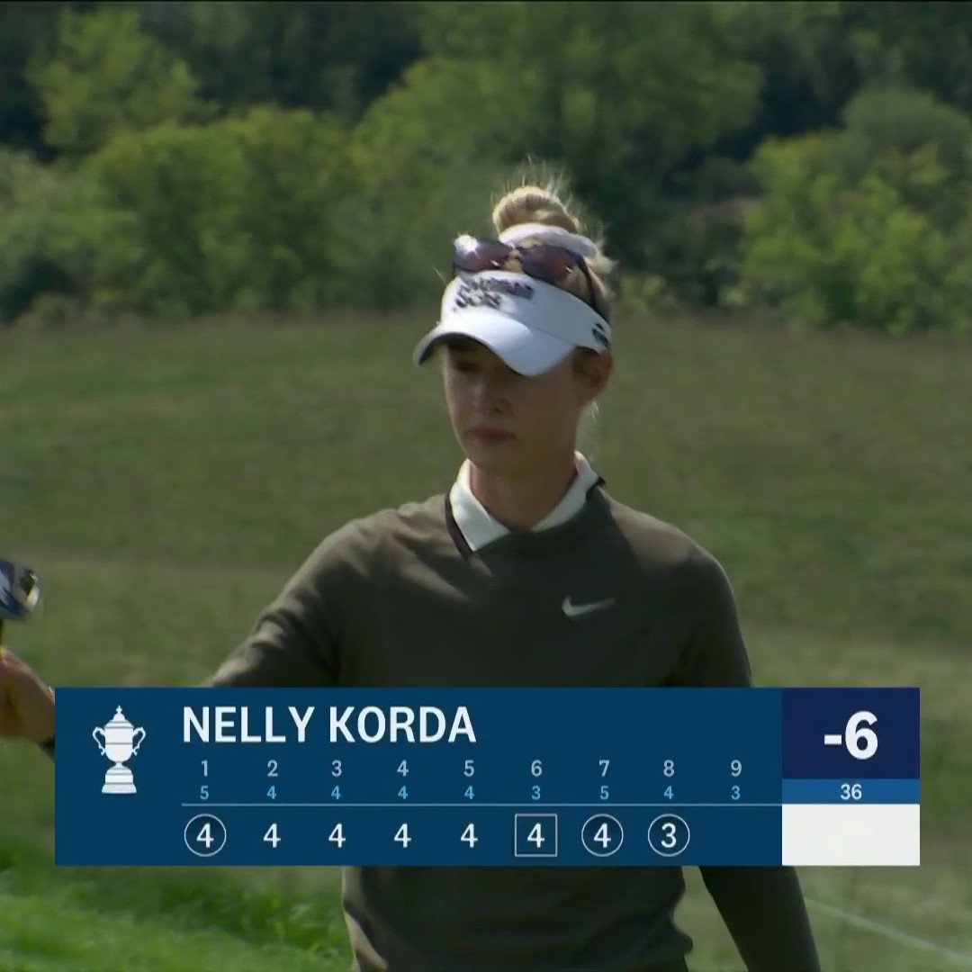 Here comes Nelly! Back-to-back birdies have her within two shots of the lead. 📺 NBC &amp; Peacock | #USWomensOpen