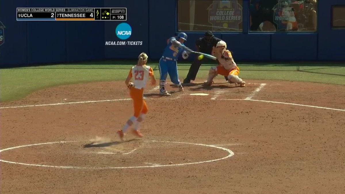 TIE BALL GAME 🤯 #WCWS x 📺 ABC / UCLA Softball
