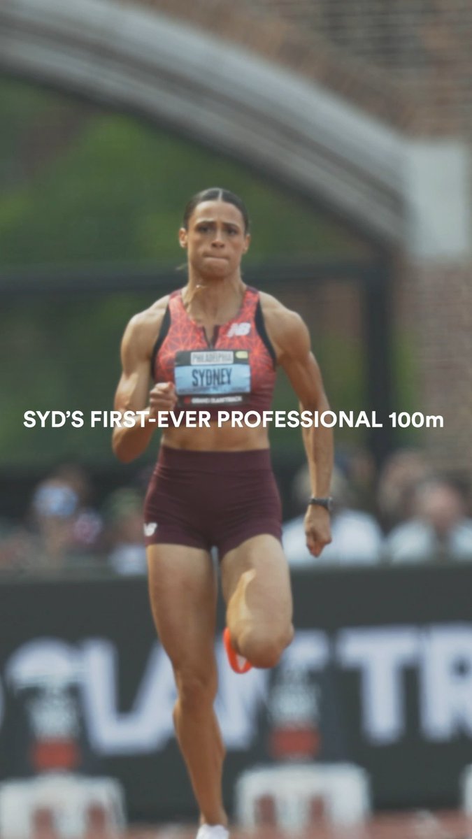 Sydney McLaughlin-Levrone in her pro 100m debut 🔥