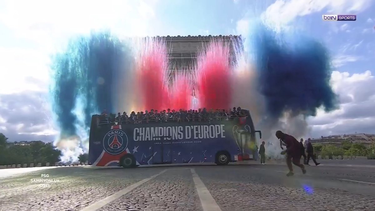 🔴🔵 Paris Saint-Germain, UEFA Şampiyonlar Ligi şampiyonluğunu kutladı! #UCL 🏆 Muhteşem günden yansımalar! #beINSPORTS