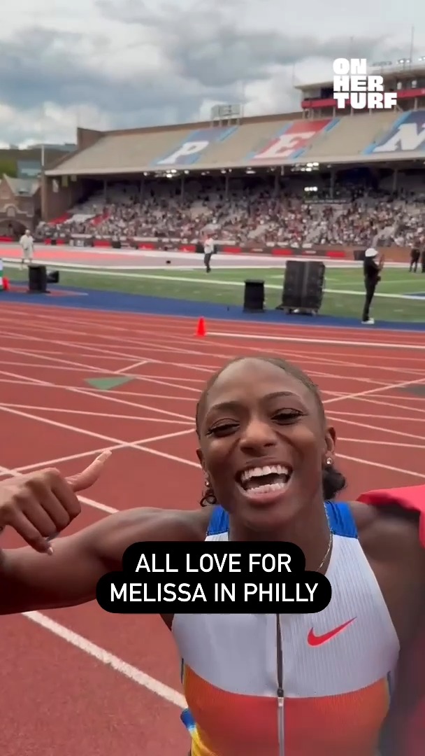 No one had more fun at Grand Slam Track than Melissa Jefferson-Wooden!