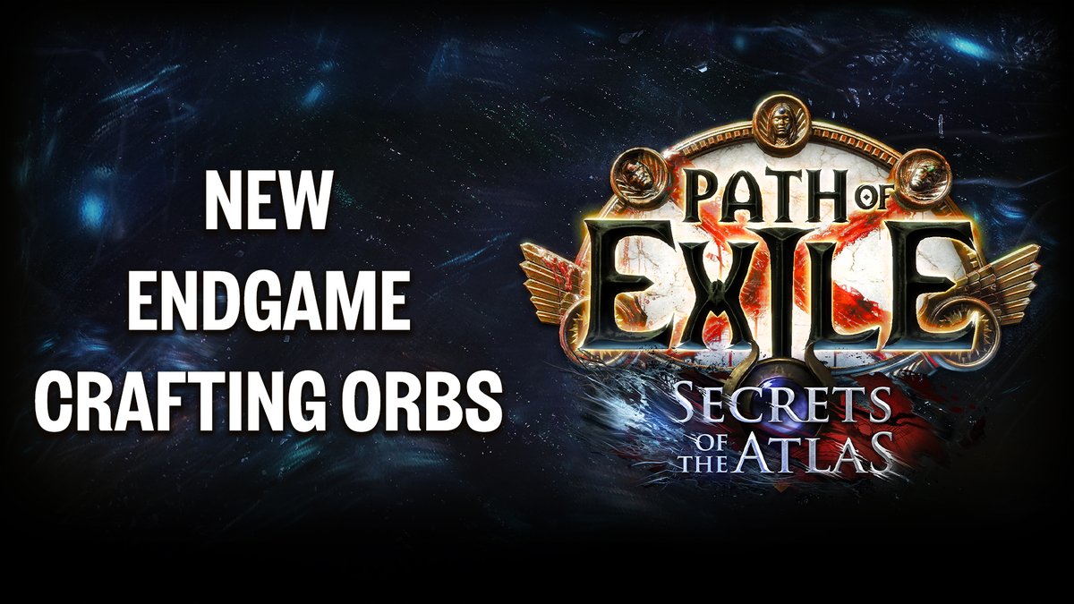 In the Secrets of the Atlas we’re bringing back an old crowd favourite currency as well as two new currency orbs that interact with existing item mechanics. Tune in to on June 5 (PDT) to find out more about our 3.26 expansion!