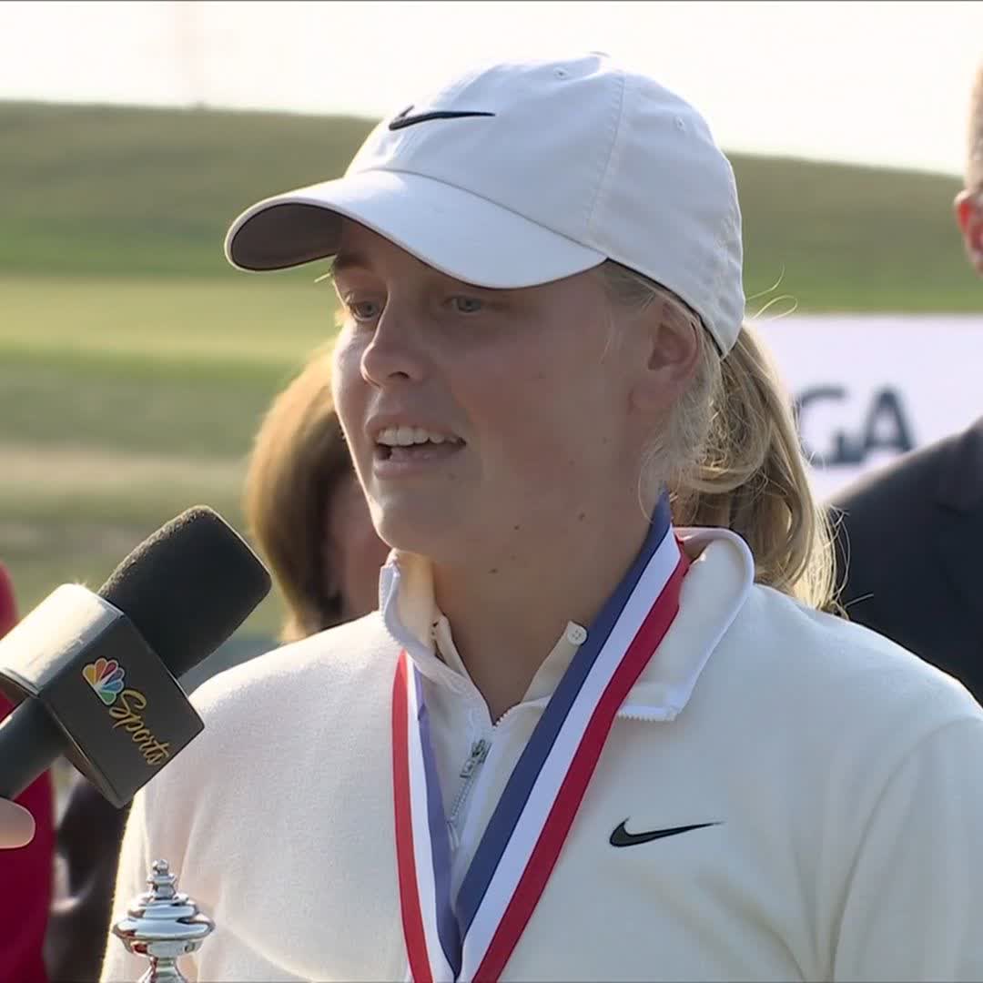 An emotional Maja Stark reflects on her first major win 🗣️