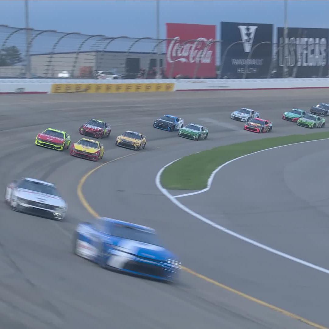 Trouble at the rear of the field! Noah Gragson and Alex Bowman both sustain damage.