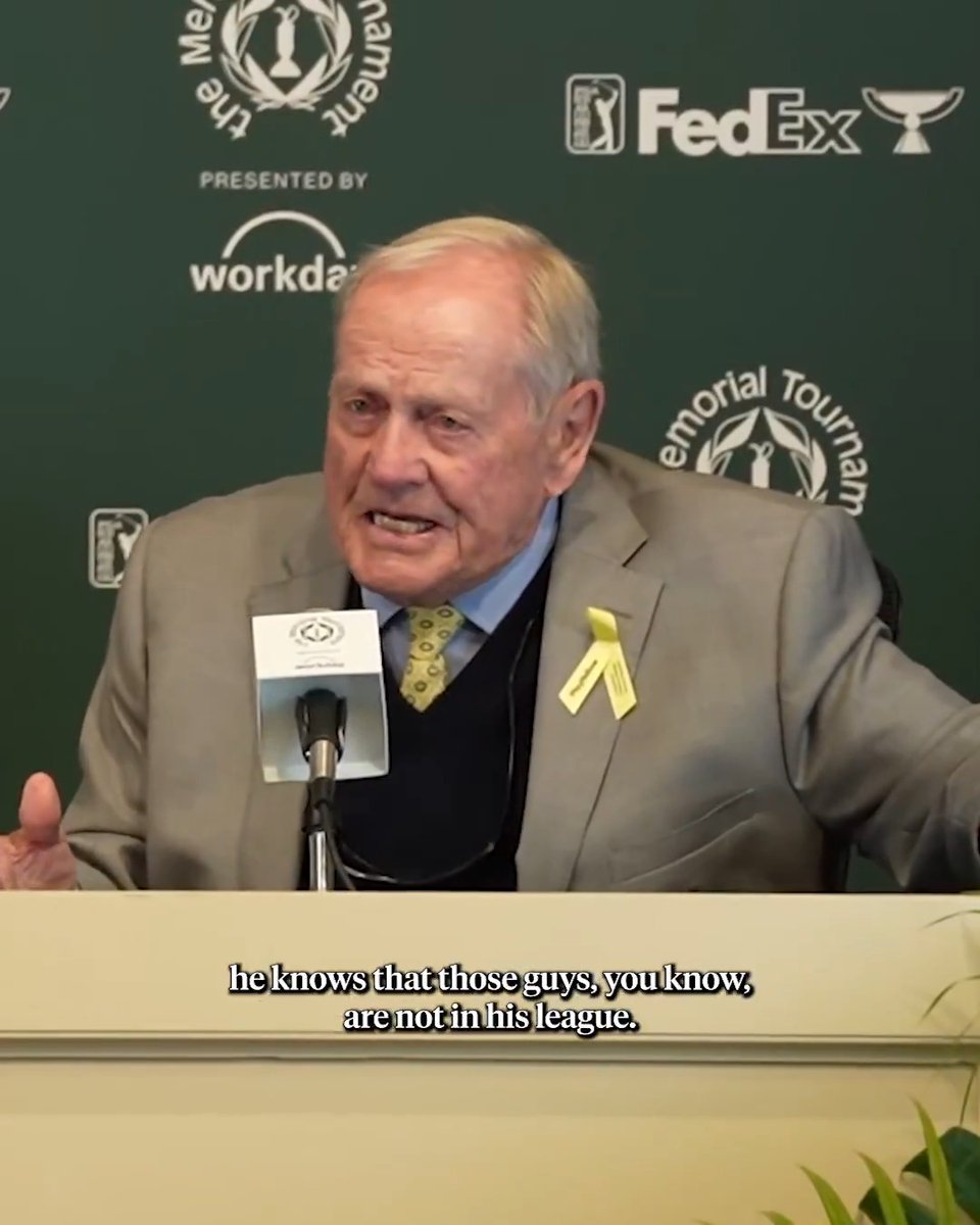 "Ben Griffin's a nice player. Sepp Straka is a nice player. Nick Taylor is a nice player... But [Scottie Scheffler] knows that those guys are not in his league." Jack Nicklaus says Scottie Scheffler is at a different level than his competition. 👀