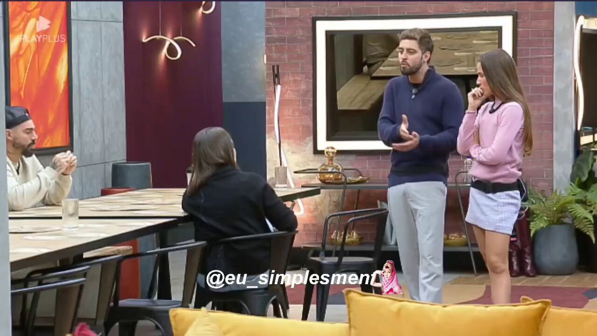 Carol: "Pessoas podem ter pago o preço por tá caminhando com pessoas que tem atitudes erradas aqui dentro." Eike e Nat concordam. #PowerCouple