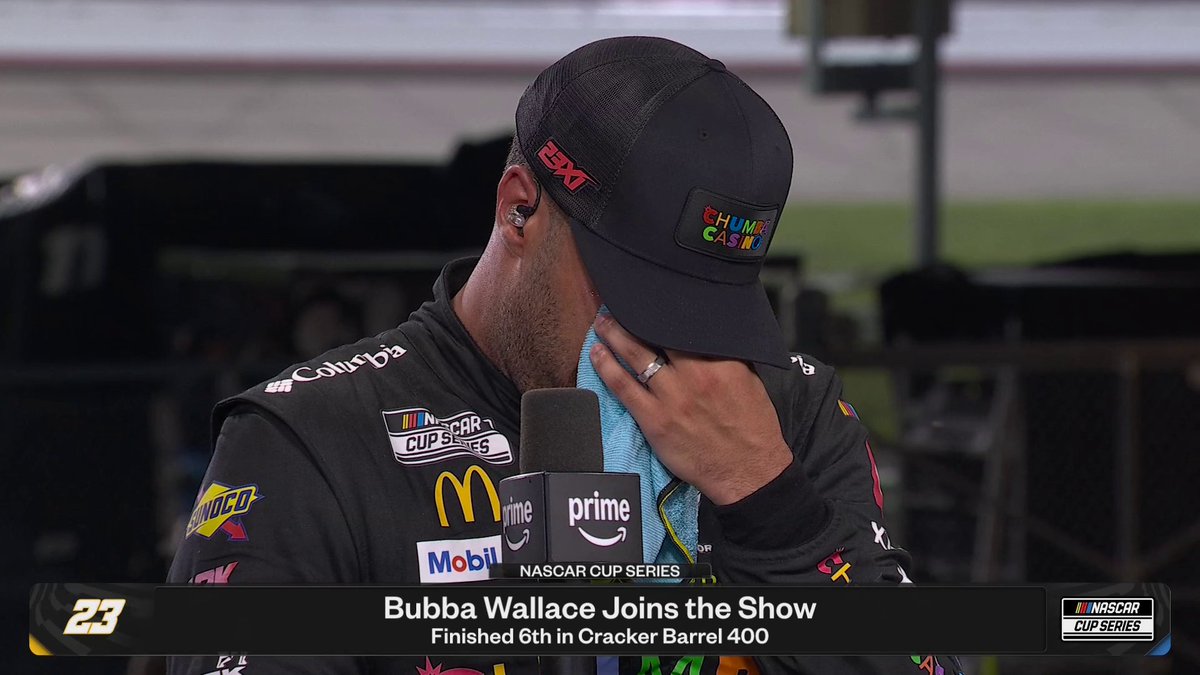 .Bubba Wallace gets emotional talking about becoming a father ❤️ #NASCARonPrime