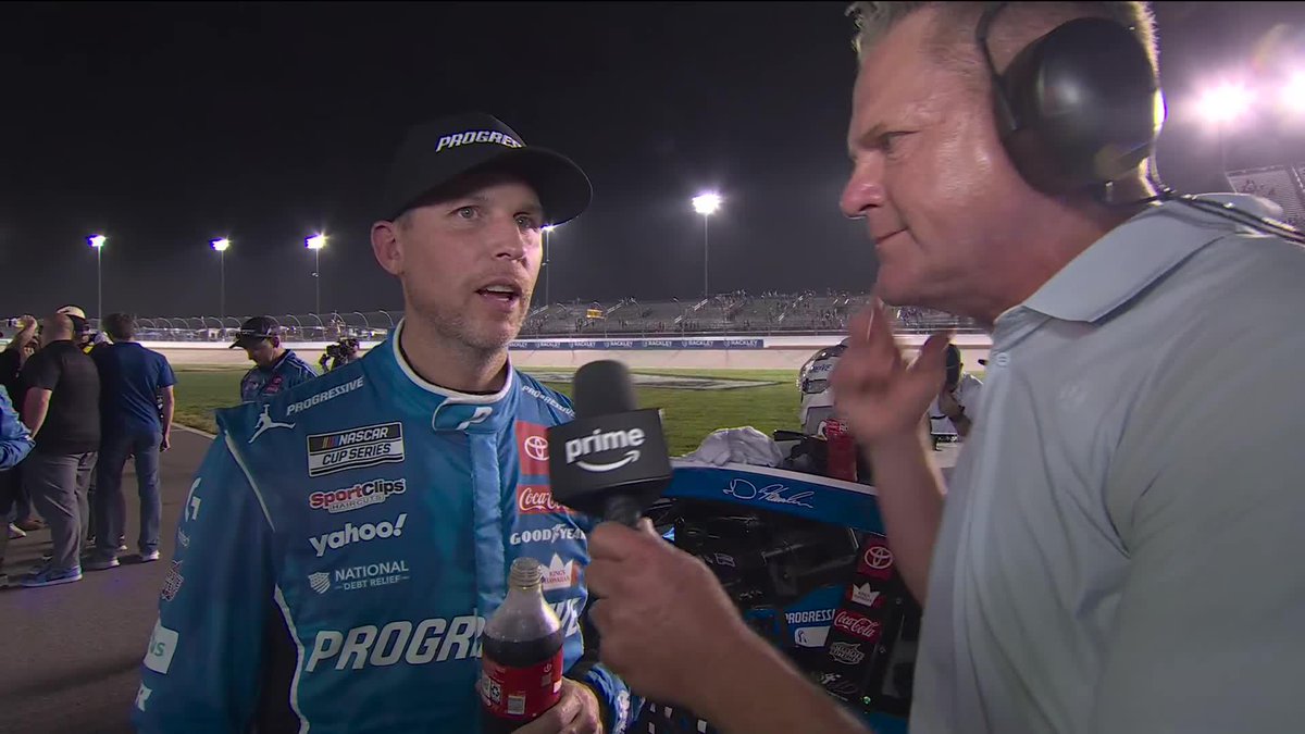 A gutsy third-place performance from Denny Hamlin, who was forced to go without water and air inside the No. 11 car in the final stage.