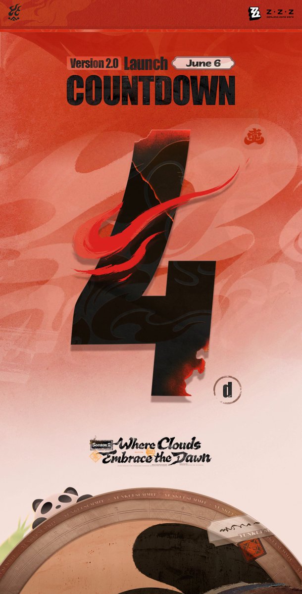 Only 4 days until Zenless Zone Zero Anniversary Version 2.0 "Where Clouds Embrace the Dawn" goes live! "The time is right. Crank up the heat!" #zzzero #zenlesszonezero #NextstopWaifei #PanYinhu