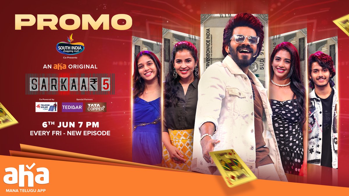 The OG entertainer is back! 🔥 This is Sudheer’s playground of madness &amp; full-on entertainment 😏 Get ready for non-stop entertainment! 🙌🏻 Watch #Sarkaar5 from June 6 , 7 PM only on #aha