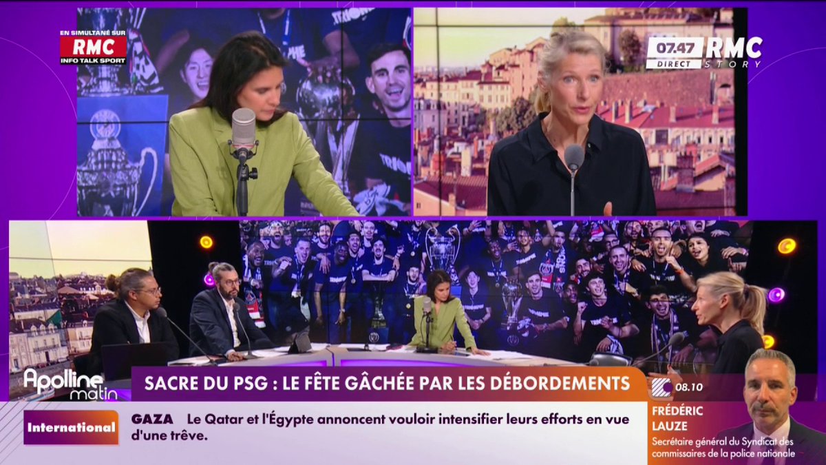 👮 "Comment on fait aujourd'hui pour pouvoir sortir du stade en famille sans avoir peur ?" Marie Barsacq, la ministre des sports annonce la mise une place d'une convention mercredi pour mieux préciser les responsabilités de chacun. #ApollineMatin