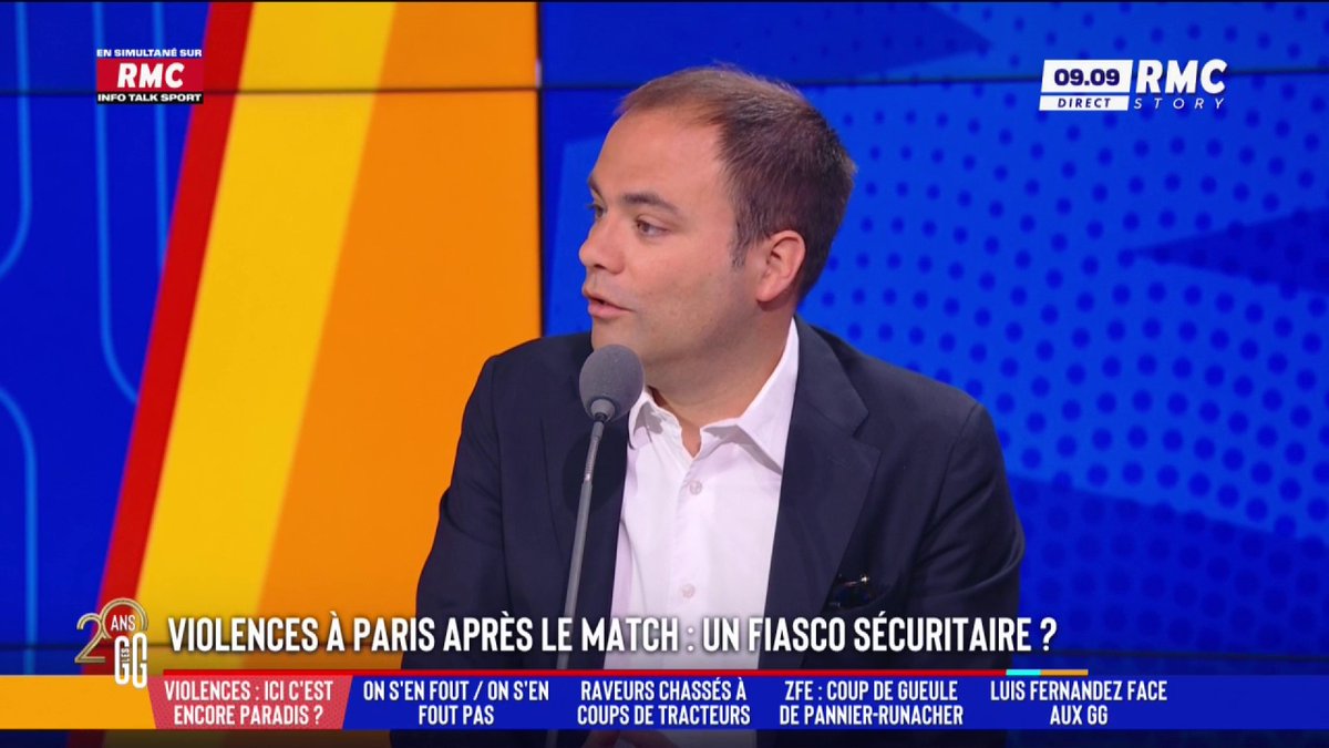 ⚽️ Les célébrations de la coupe d’Europe : un fiasco sécuritaire ? 🗣️ Charles Consigny : "Ça a été un fiasco sur le plan sécuritaire puisque la ville était à feu et à sang ! On a un énorme problème avec les racailles en France et la racaillisation de notre jeunesse !" #GGRMC