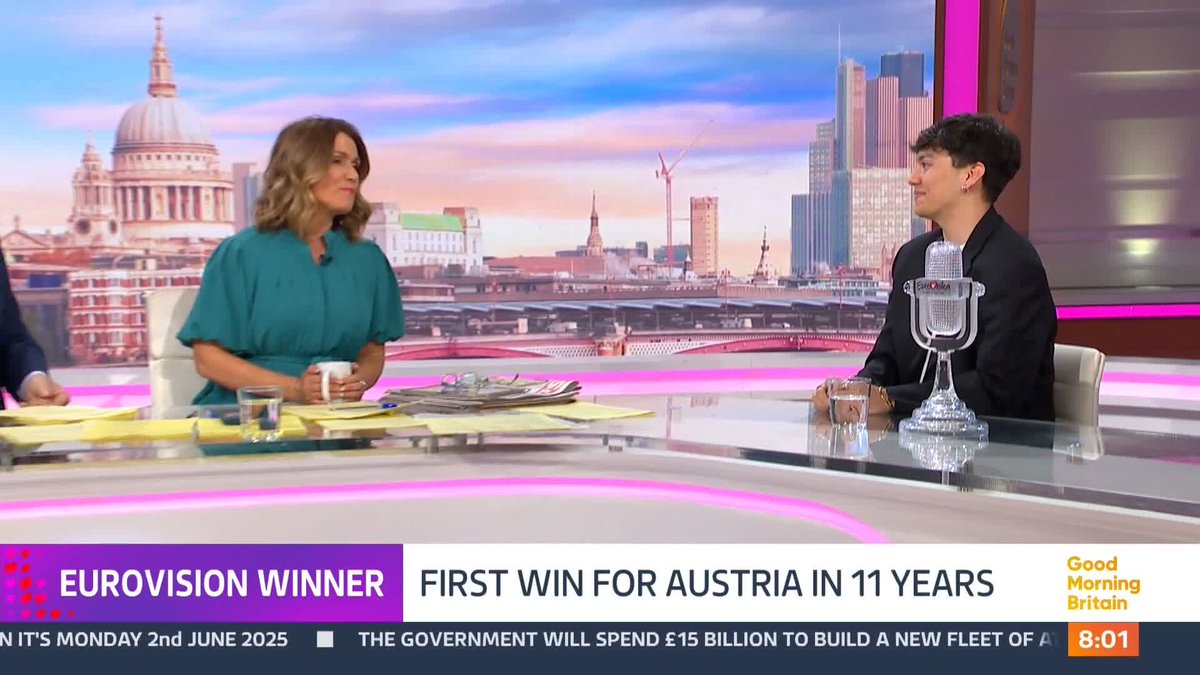 "I'm obsessed with Alison Hammond!" This year's Eurovision winner, JJ, is a big fan of Alison Hammond