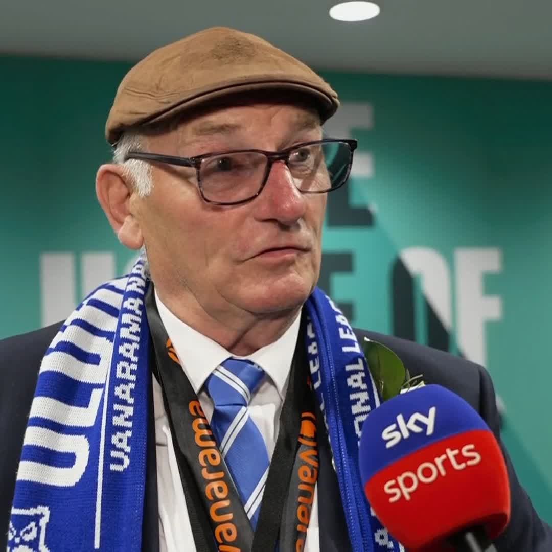 "It means a lot to the people of Oldham" ❤️ Oldham owner Frank Rothwell was delighted to see his side achieve promotion to the EFL after a dramatic 3-2 extra-time win over Southend 🔵