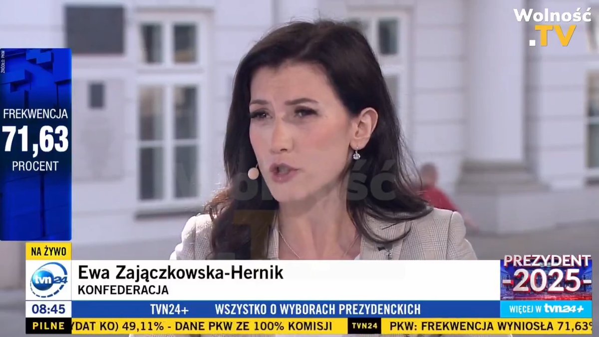 "To było głosowanie w kontrze do Rafała Trzaskowskiego! Ważne było, by Donald Tusk nie miał monopolu władzy!" ✅ Ewa Zajączkowska o WYGRANEJ NAWROCKIEGO w TVN24 Ewa Zajączkowska-Hernik Konfederacja #Wybory2025
