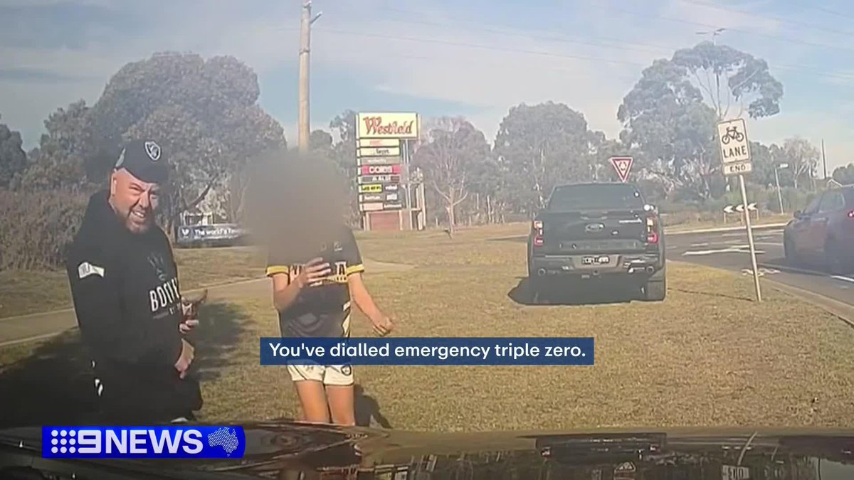 The shocking moment a Ford Ranger cut off another car in a fit of rage has been recorded and posted online. #9News