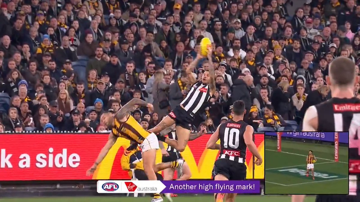 Hill, Hinge or Turner? Head to to cast your vote for the round 12 @virginaustralia Mark of the Year nomination 🗳️