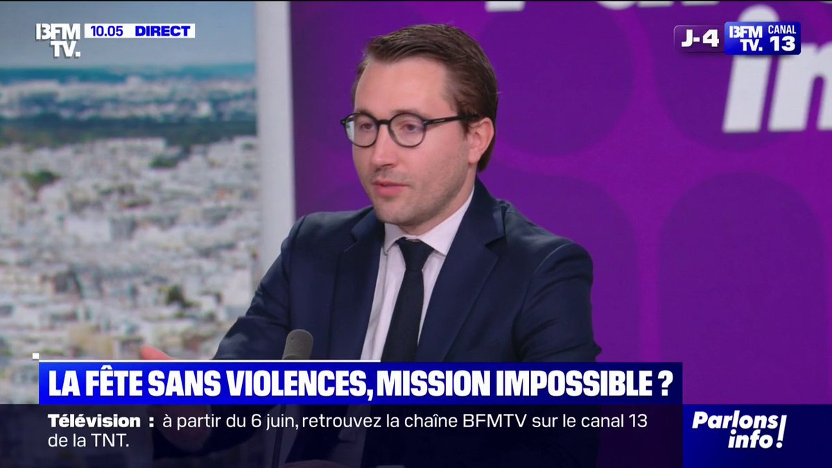 "Bien sûr": Antoine Léaument (LFI) condamne les violences en marge de la victoire du PSG ce samedi soir