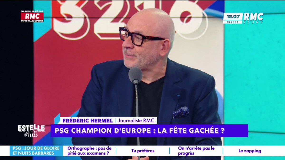 ⚽️ PSG champion d’Europe : la fête gâchée ? 🎙️ frédéric hermel🇫🇷 : "Pour moi, il n'y a pas eu de fête... Ce que j'ai vu ici à Paris, jamais je ne l'ai vu à Madrid ! Ce n'est pas normal ce qu'il s'est passé ! On retiendra quoi ? Une image désastreuse pour la France..." #EstelleMidi