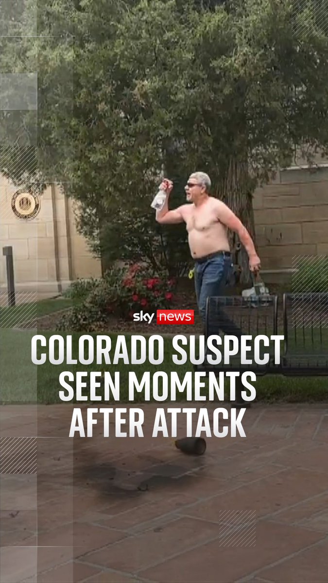 A man has been charged with two counts of murder in Boulder, Colorado, after people at a rally in support of Israeli hostages were targeted with petrol bombs and a makeshift flamethrower. Full story: