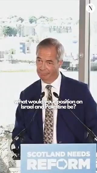 NEW: Nigel Farage denies Israel is committing genocide in Gaza and says weapons must continue to be exported from the UK.