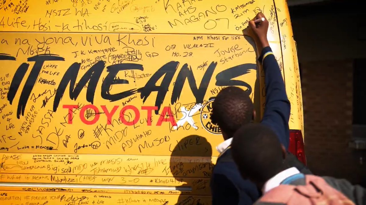 Playing for the next generation. When the future scores, we win. #ToyotaxKaizerChiefs #WhatItMeans #ToyotaSA #Amakhosi4Life @ToyotaSA