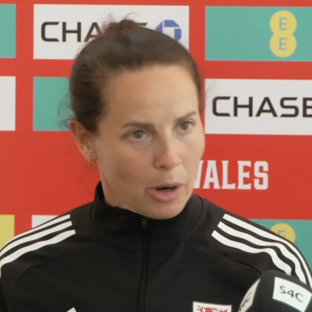 "It's very obvious we want her with us in Switzerland" Wales boss Rhian Wilkinson on the chances of Sophie Ingle featuring at the Women's Euros this summer 🏴