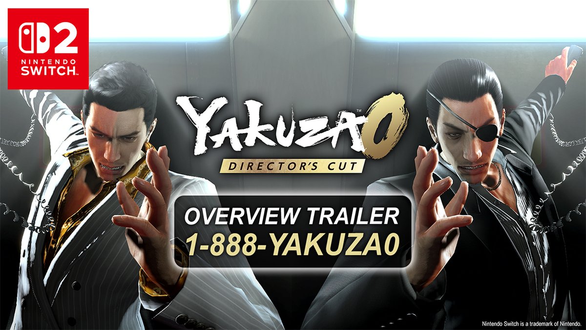 What are you waiting for?🤔 📞Dial 1-888-YAKUZA0 (1-888-925-8920) to learn more about Yakuza 0 Director's Cut for Nintendo Switch 2 and pre-order today so you can play on June 5th!