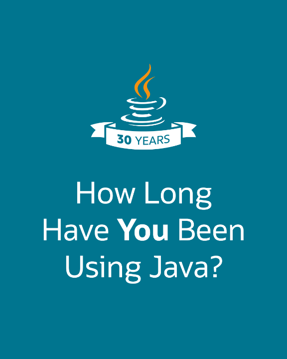 Java has a rich history, impacting developers of all generations. ❤️ Let us know how long you've been using Java! #30YearsOfJava