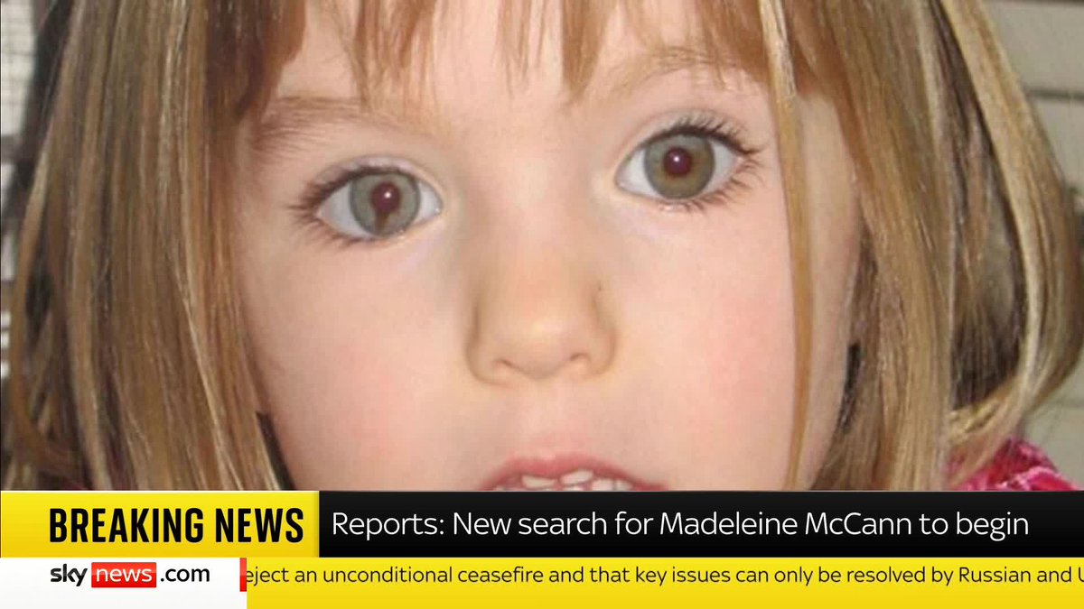 BREAKING: German police investigating the disappearance of Madeleine McCann are carrying out fresh searches in Portugal, police in the UK have said. 📺 Sky 501 and YouTube