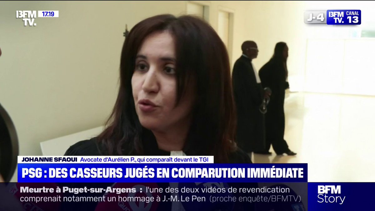 Dรฉgradations ร Paris: "Il s'est rendu compte aprรจs coup de la gravitรฉ des faits qu'il venait de commettre" dรฉclare l'avocate d'une des personnes interpelรฉes aprรจs la victoire du PSG en Ligue des champions.