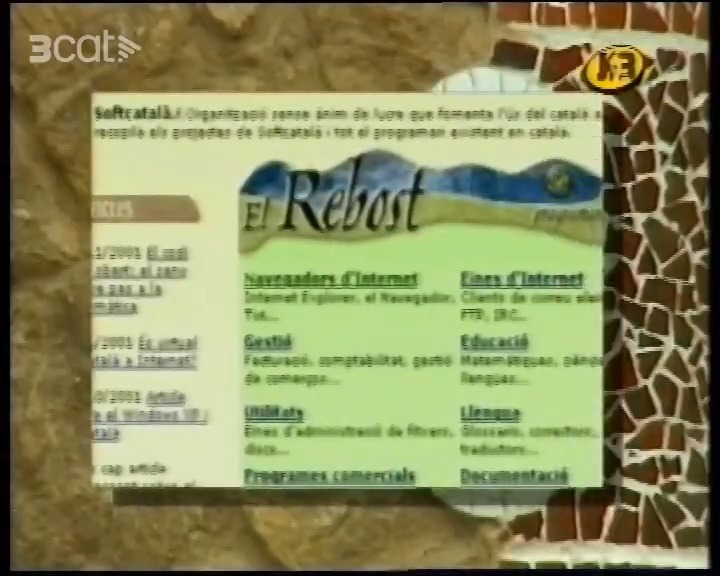 El intentava fer petits reportatges sobre iniciatives catalanes en el món d'internet, aquí en teniu un sobre els inicis de Softcatalà, Softcatalà
