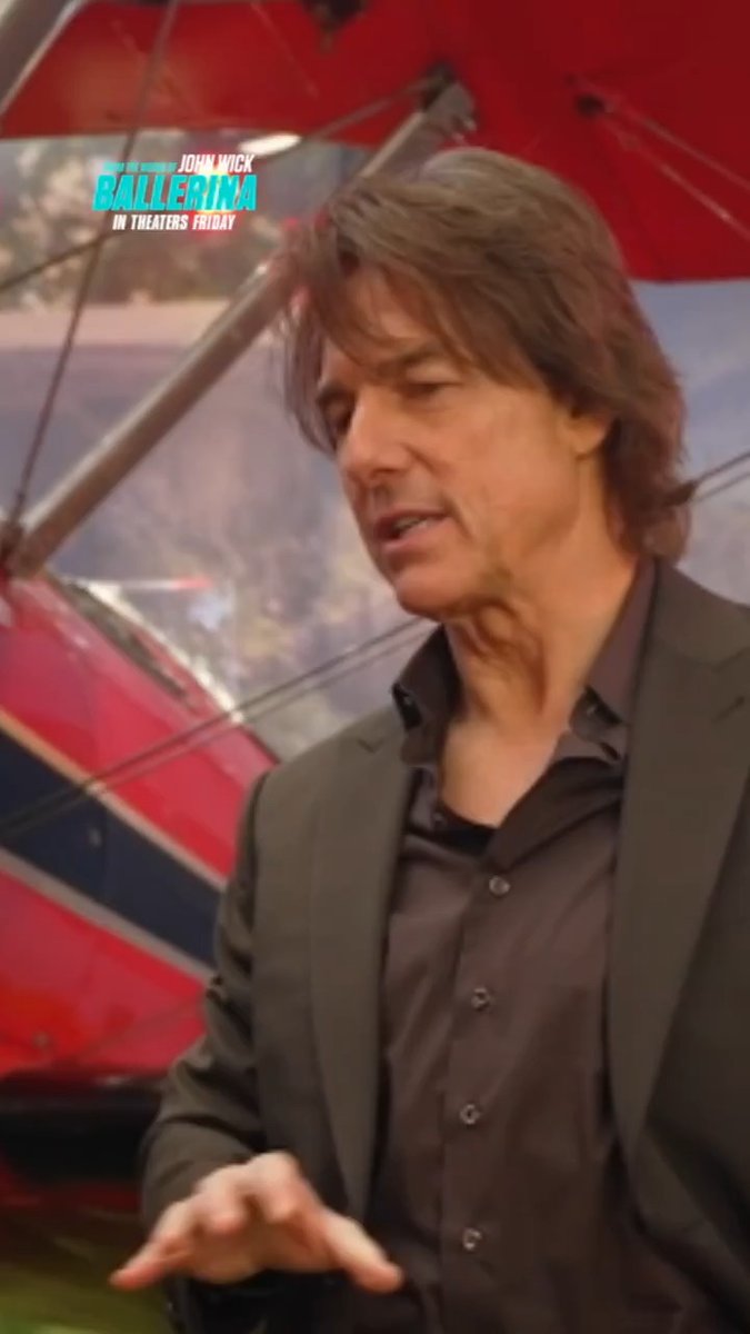 Thank you, Tom Cruise — if anyone knows good action, it's you 🫡 Be seeing you at the movies this Friday.