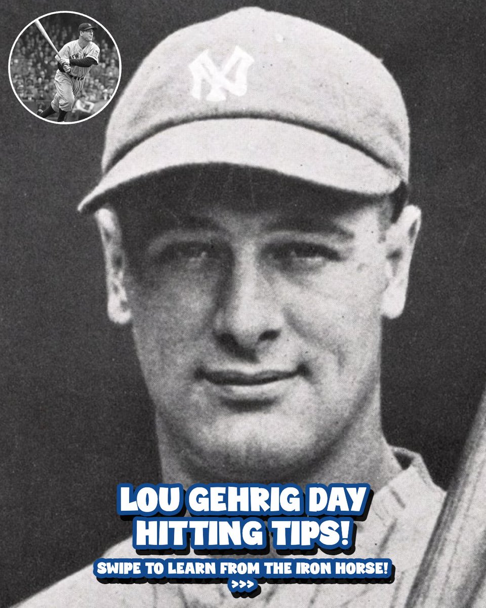 In honor of "The Iron Horse" on his day. ❤️