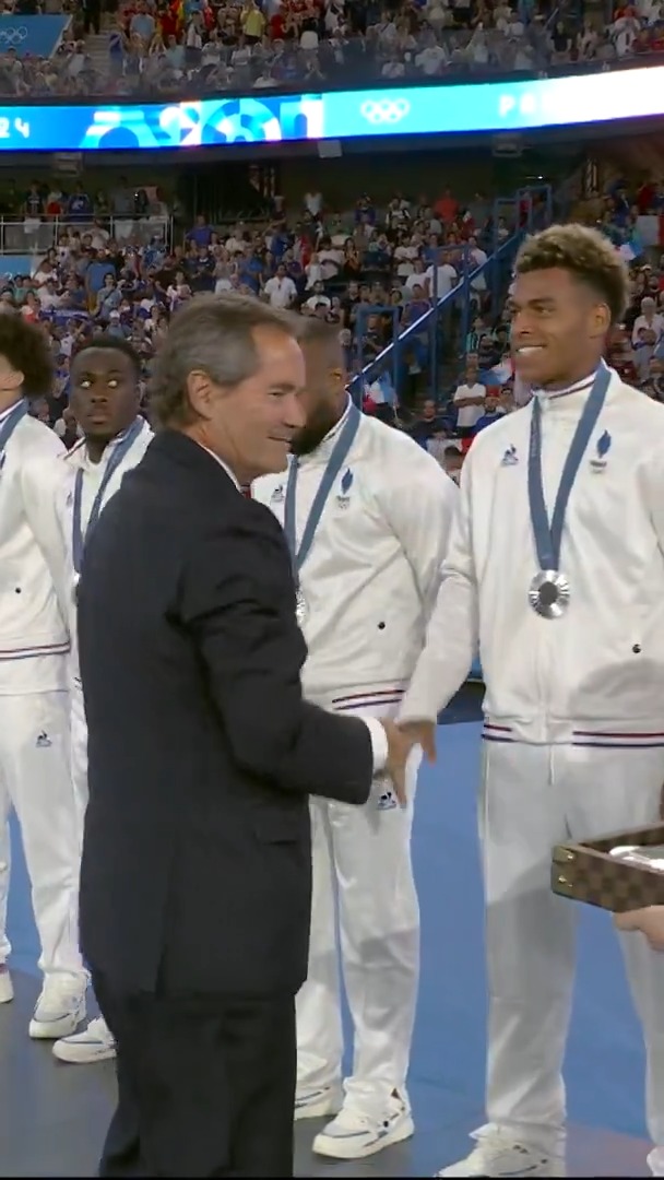 Désiré Doué balling during the Paris 2024 Olympics 😮‍💨