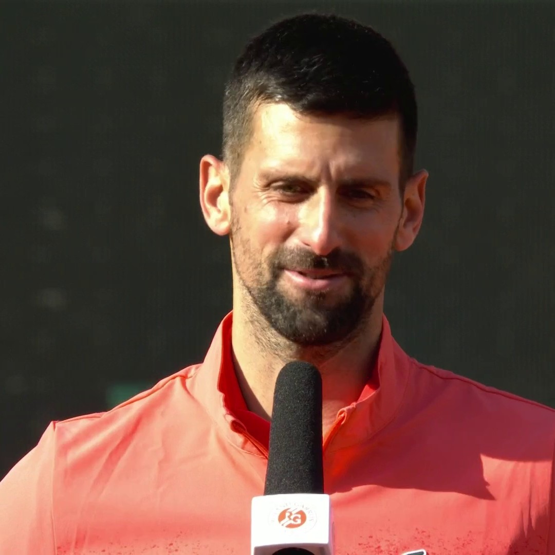 Novak Djokovic reflects on his 100th #RolandGarros win and instantly congratulates PSG for winning the Champions League 🤩 He'll play Alexander Zverev in the quarterfinals 📈