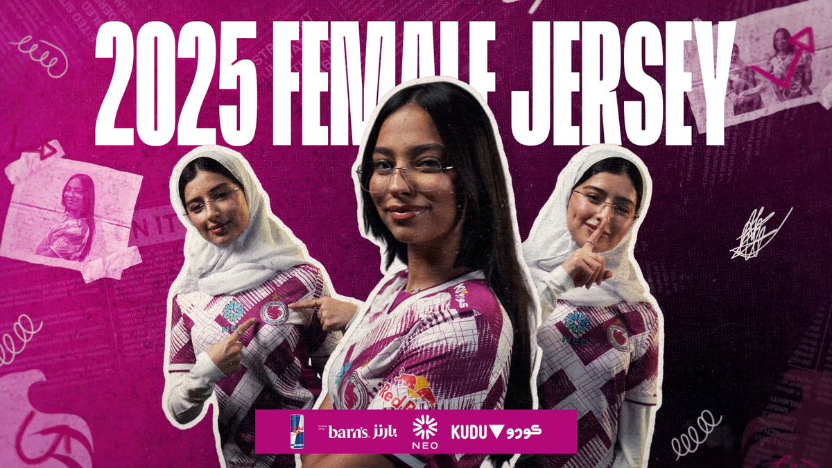A new era begins — Falcons’ first-ever female jersey أول جيرسي نسائي من فالكونز، لكل لاعبة ومشجعة تؤمن بحلمنا متوفر الآن — Available Now 🔗/