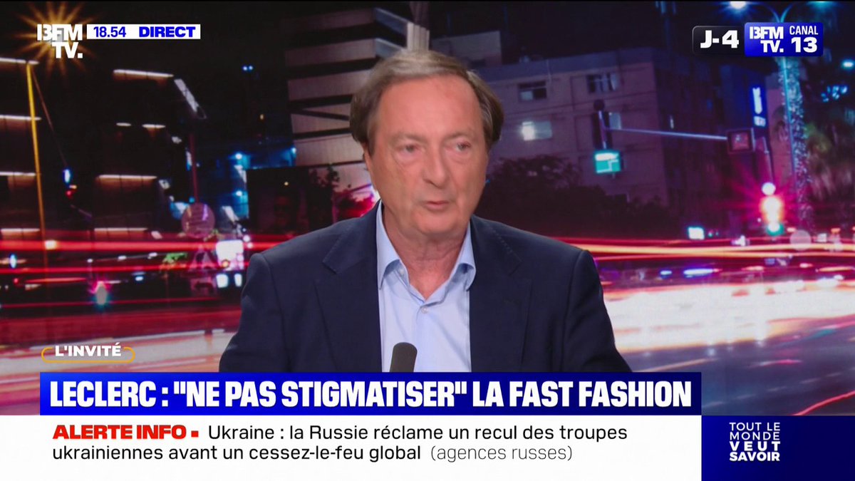 Fast fashion: "Ce n'est pas moi, commerçant, qui vais aller donner des leçons aux consommateurs", déclare Michel-Édouard Leclerc